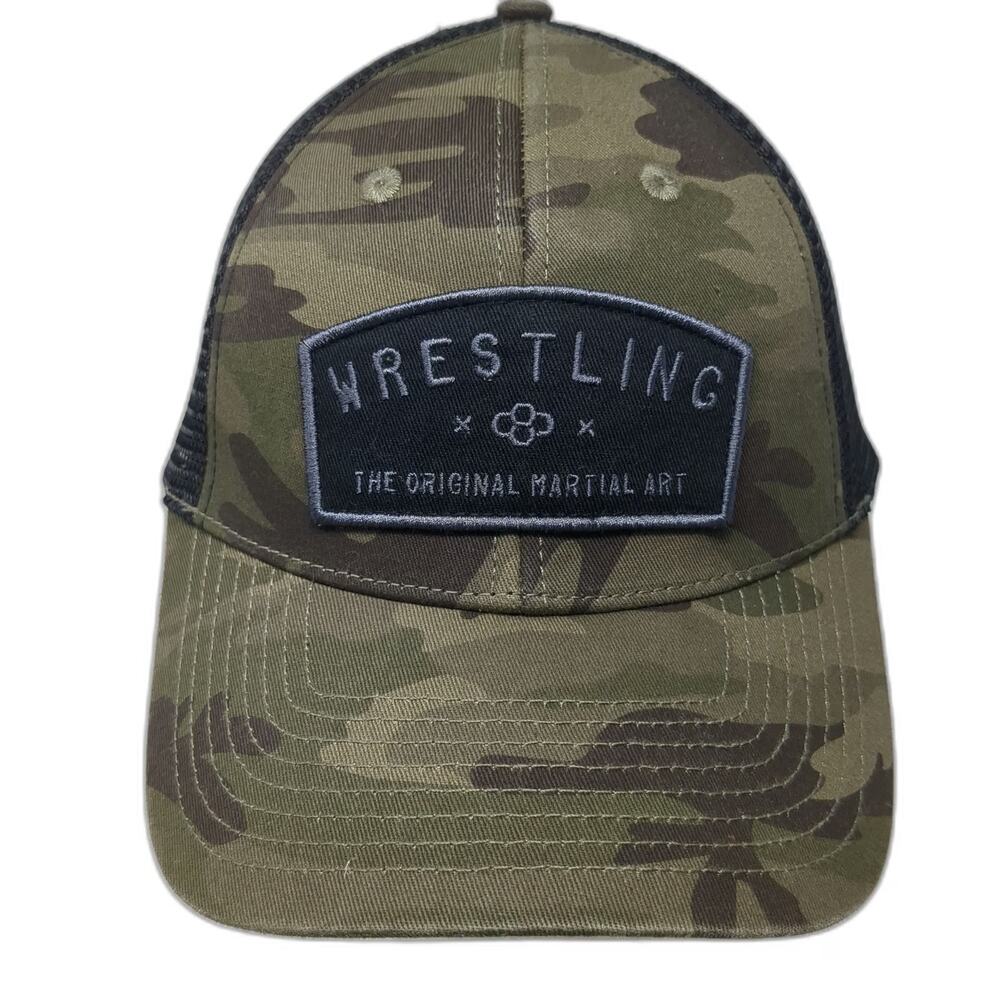 Rudis Trucker Hat Green Camo One Size Wrestling Martial Art Mesh Snapback